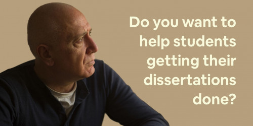 Become a dissertation Supervisor for Students in need